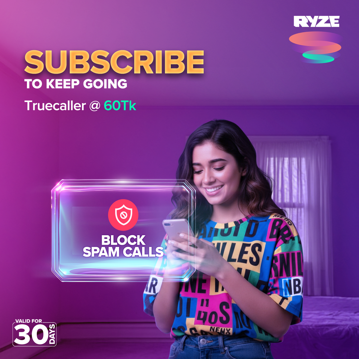RYZE Live Facebook ad