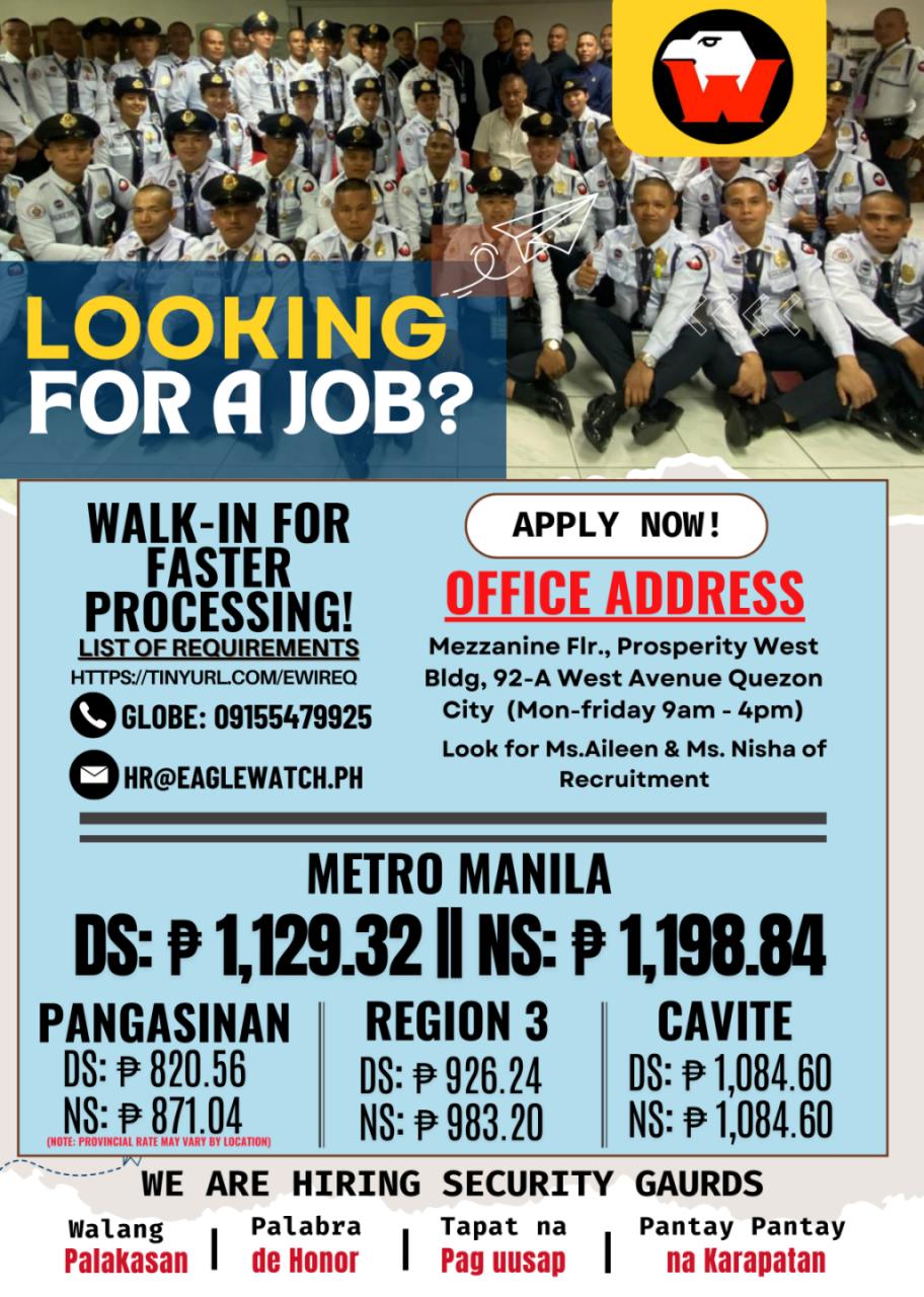 Eaglewatch Security Services Facebook ad: ๐๐ ๐ฃ๐๐ฅ๐ง ๐ข๐ ๐๐๐๐๐๐ช๐๐ง๐๐ ๐ฆ๐๐๐จ๐ฅ๐๐ง๐ฌโฆ