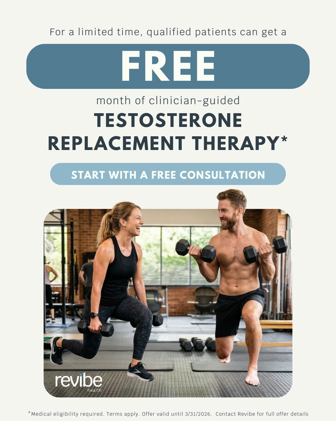 Revibe Men's Health Facebook ad