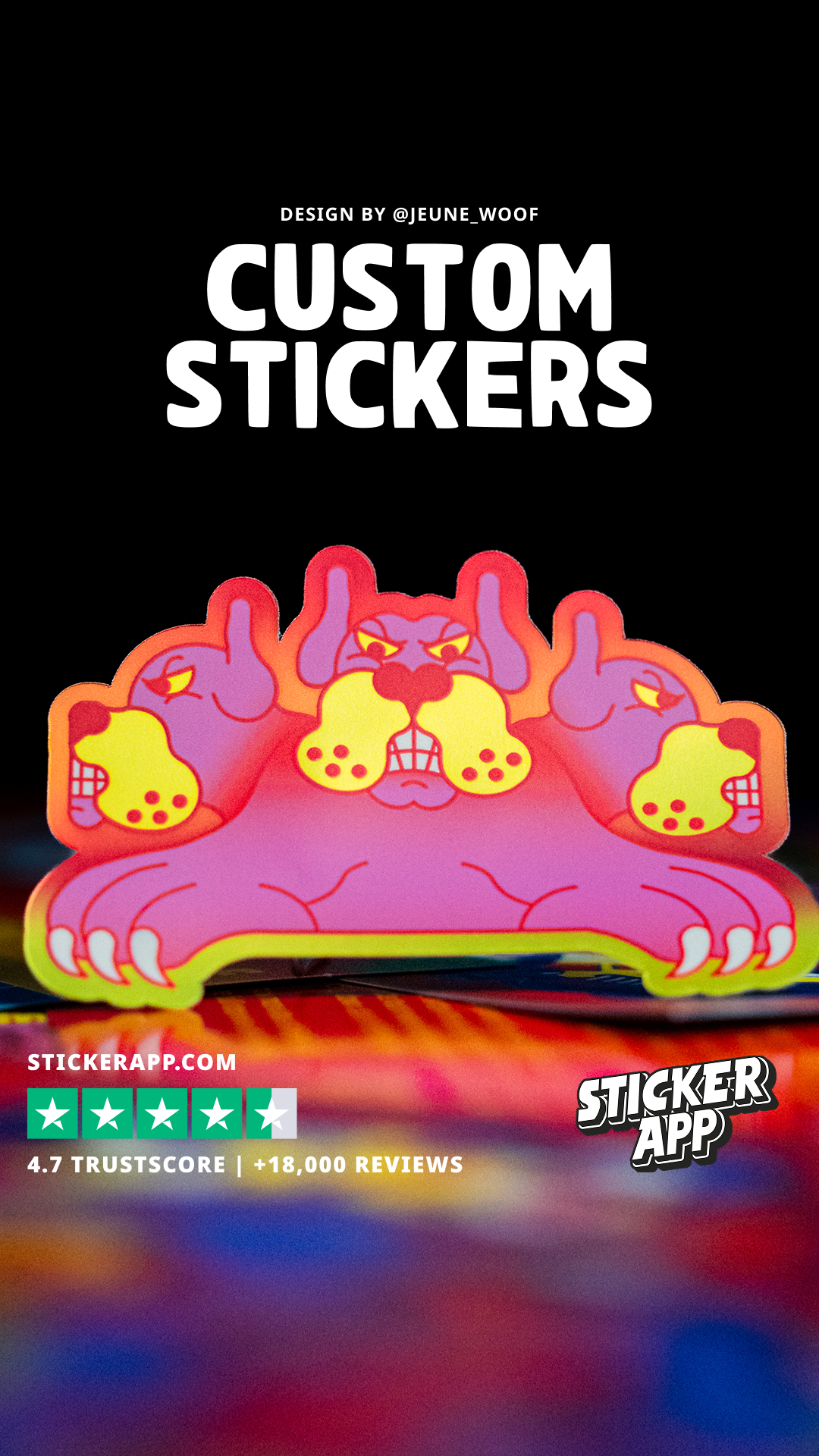 StickerApp Facebook ad