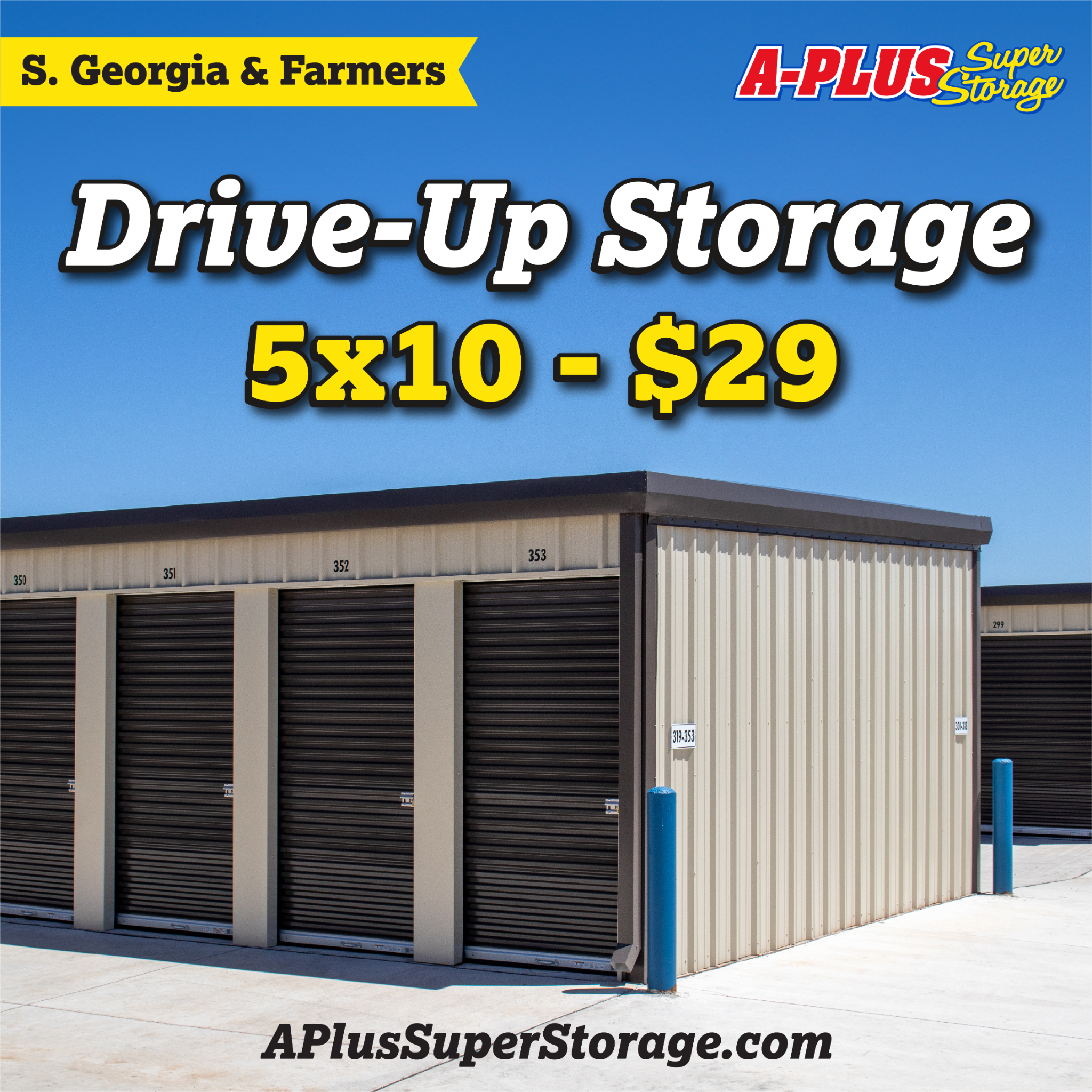 A-Plus Super Storage Amarillo Facebook ad: Step into Amarillo's NEWEST and BEST choice for…