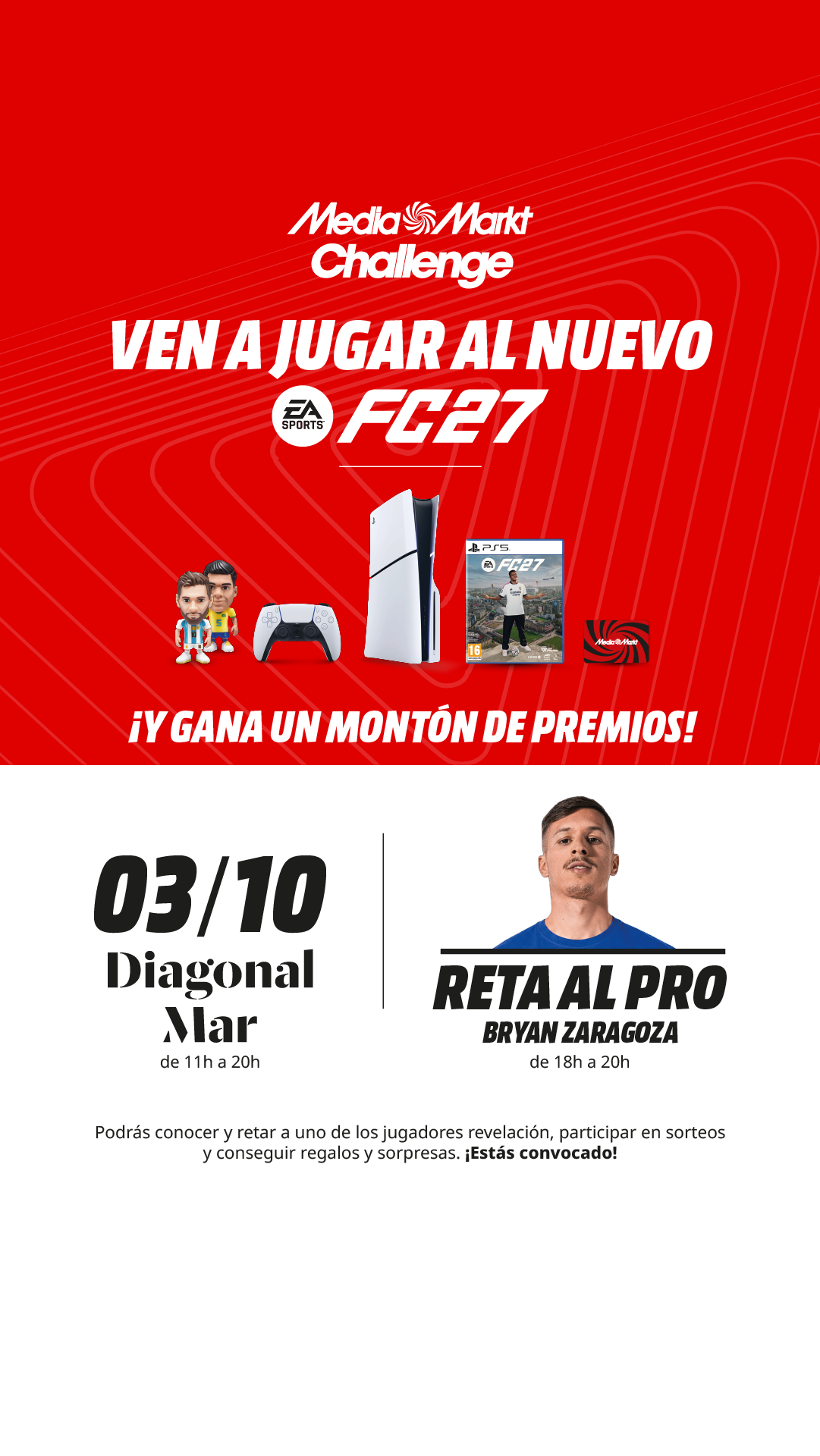 MediaMarkt España Facebook ad: 03/10 MediaMarkt Challenge en Diagonal Mar
