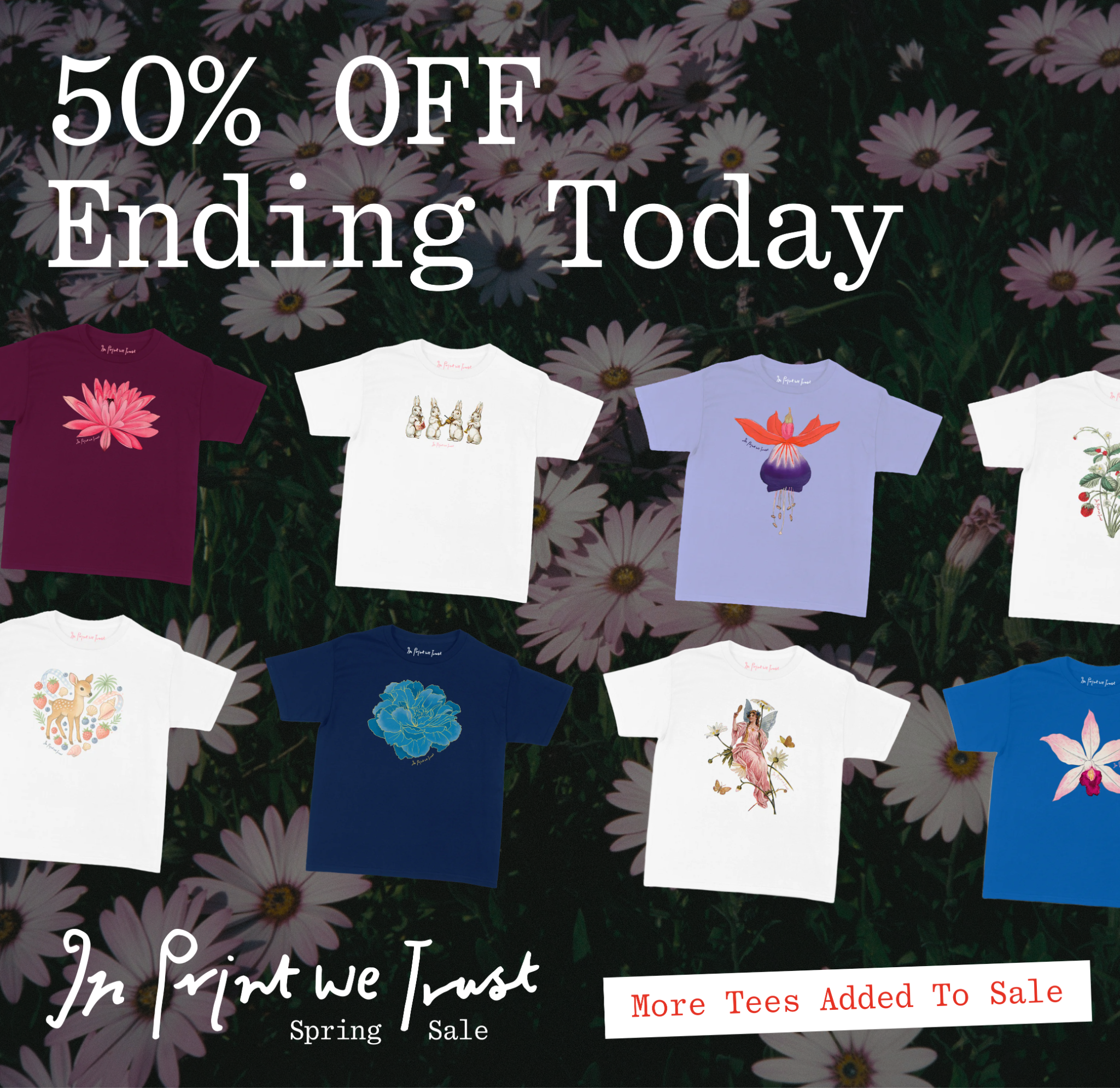 In Print We Trust Facebook ad: Just Restocked After 4 Months