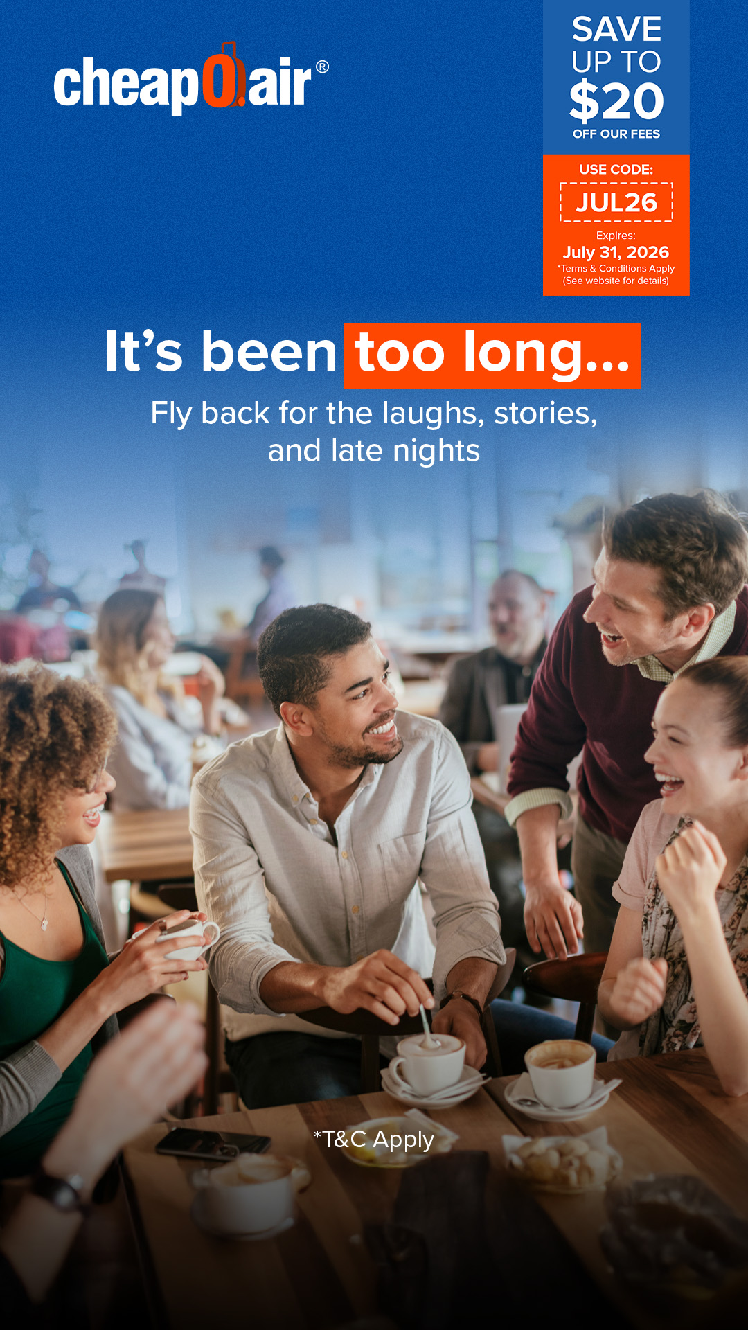 CheapOair Facebook ad