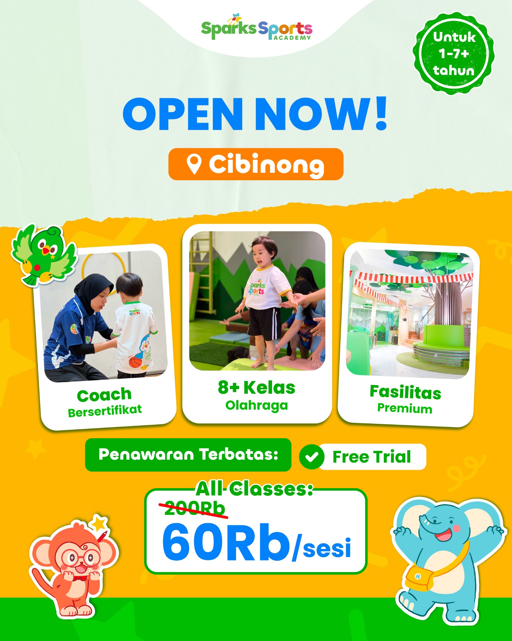 Sparks Sports Academy Facebook ad