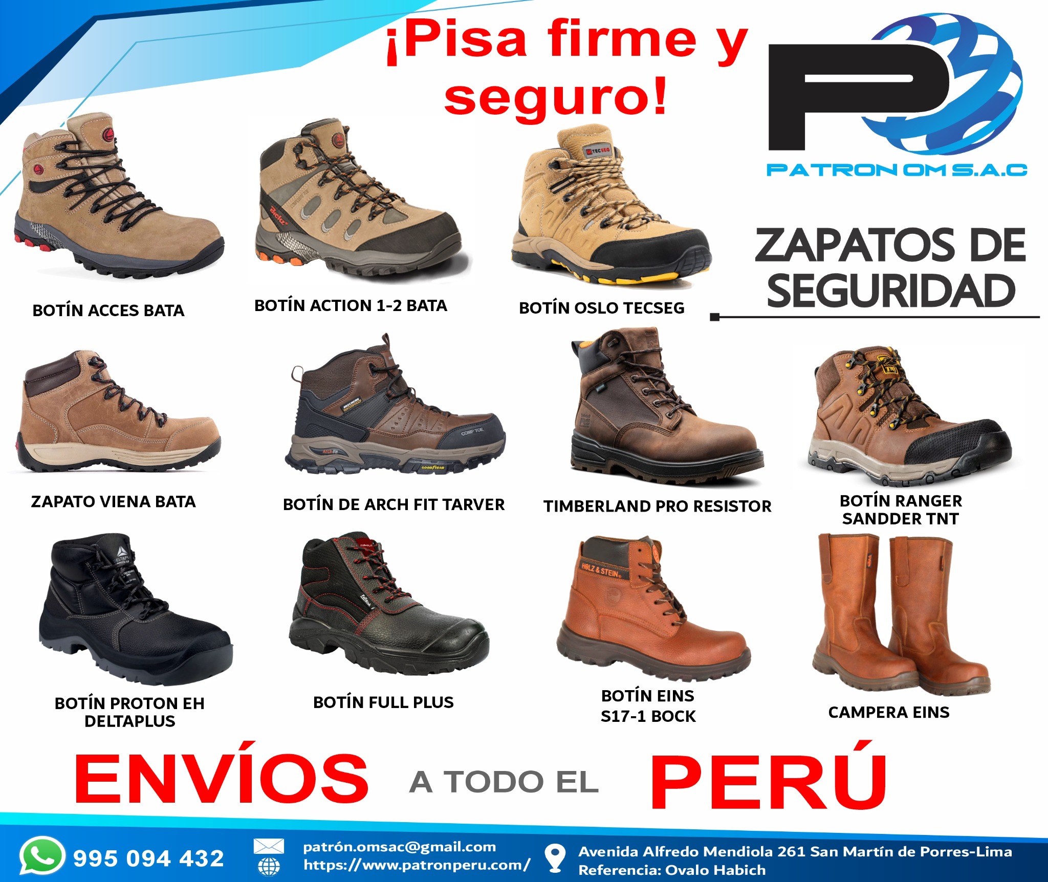 Patron OM SAC - Equipos de Protección Personal Facebook ad: ¡CONTÁCTANOS HOY!