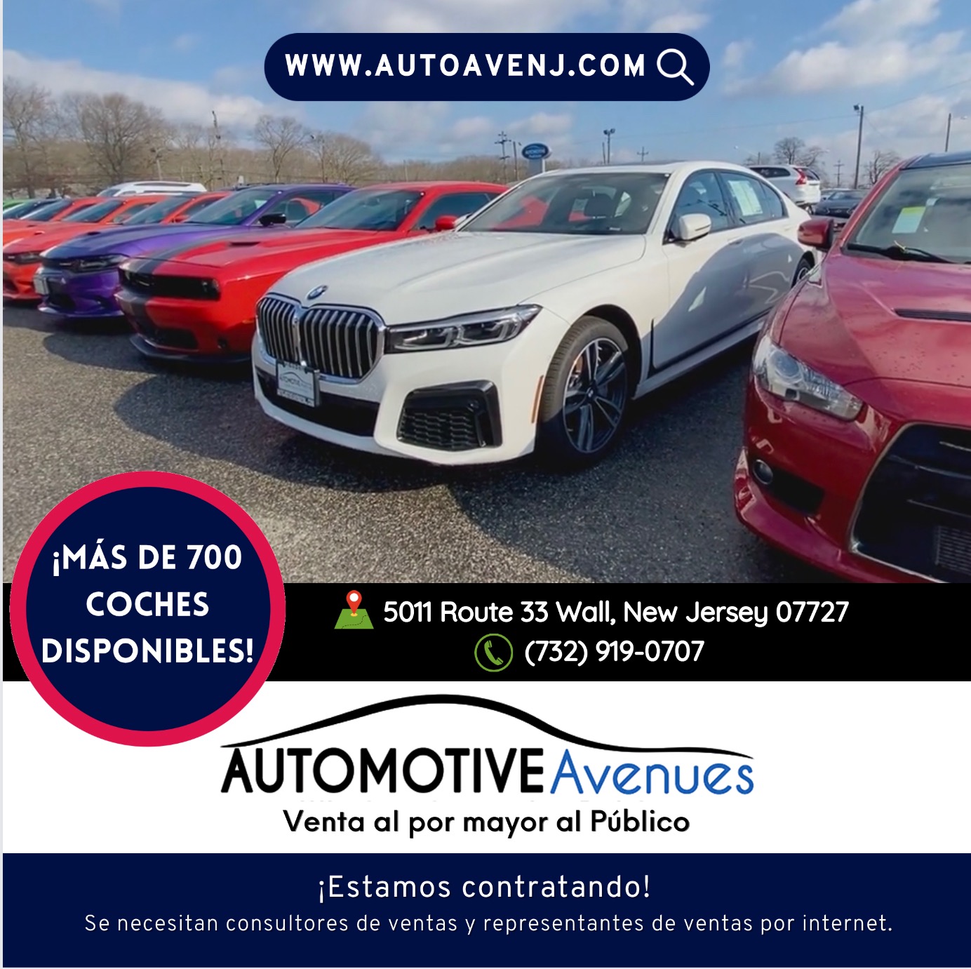 Automotive Avenues Facebook ad: Autos usados a la venta