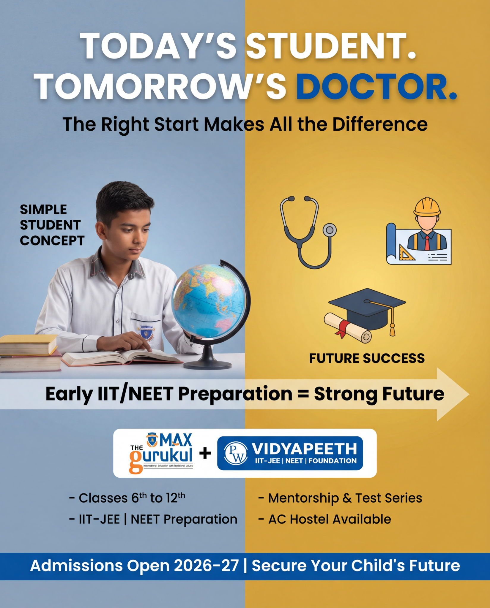 Max - The Gurukul Facebook ad: Crack IIT/NEET