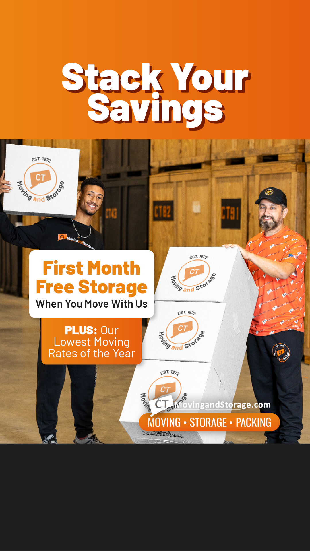 CT Moving and Storage Facebook ad