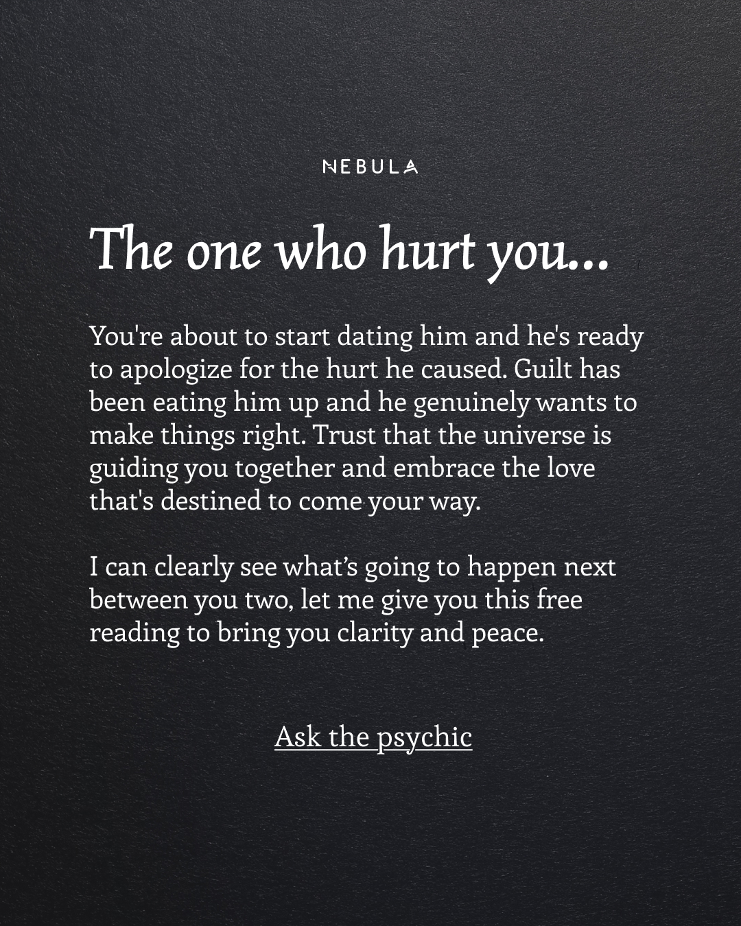 Your Relationship Advisor Facebook ad