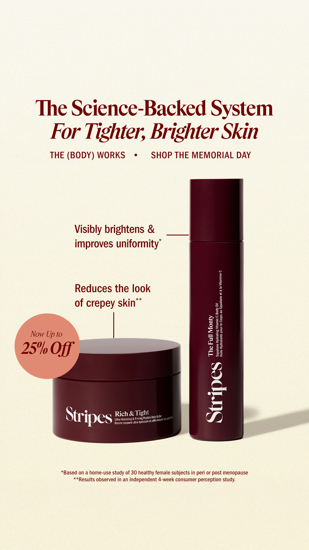 Stripes Beauty Facebook ad
