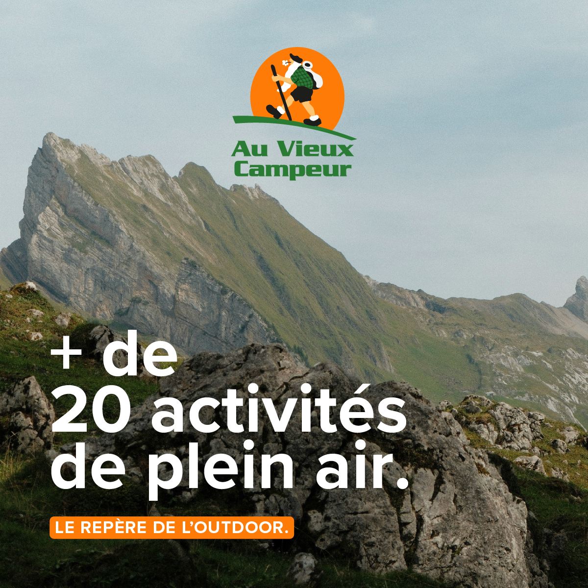 Au Vieux Campeur Facebook ad