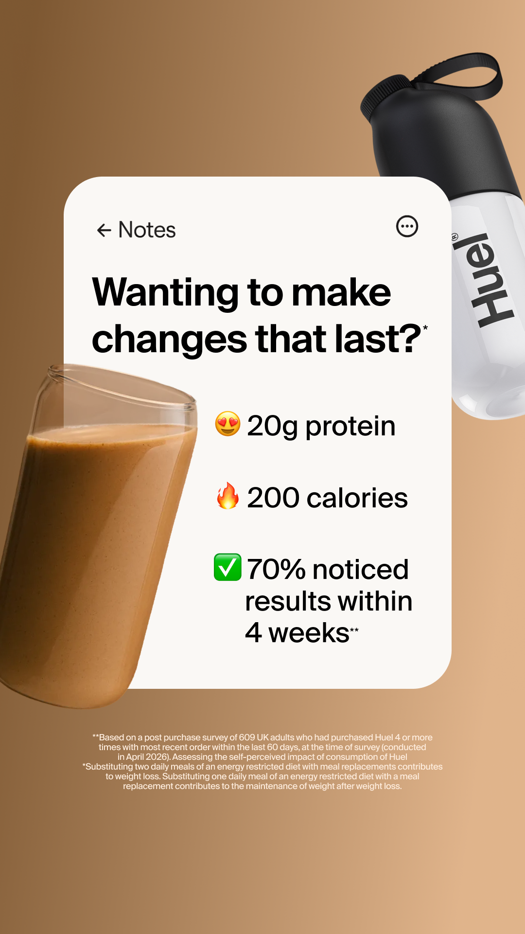 Huel Facebook ad