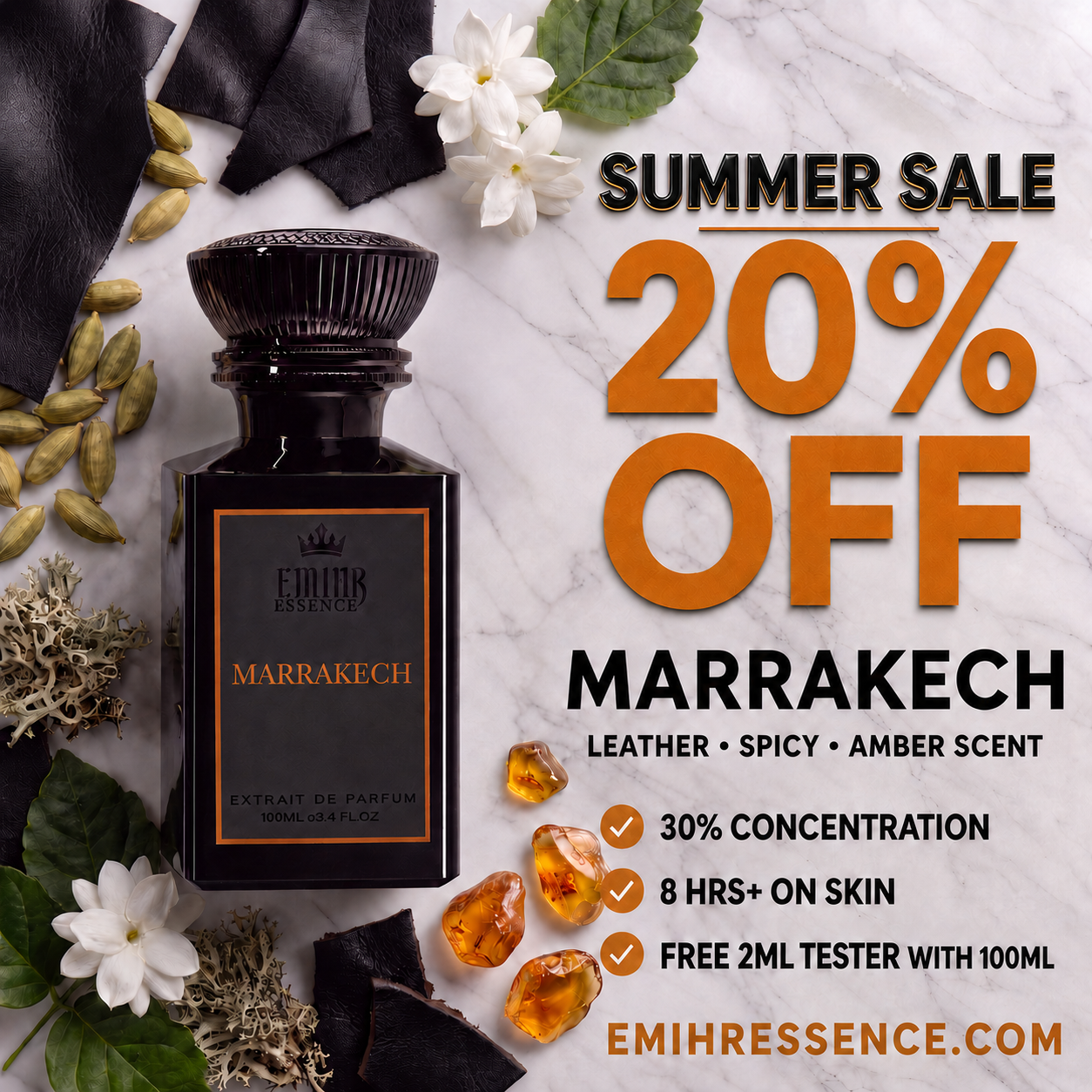 EMIHR Essence Facebook ad: 20% Off All Fragrances | Limited time only