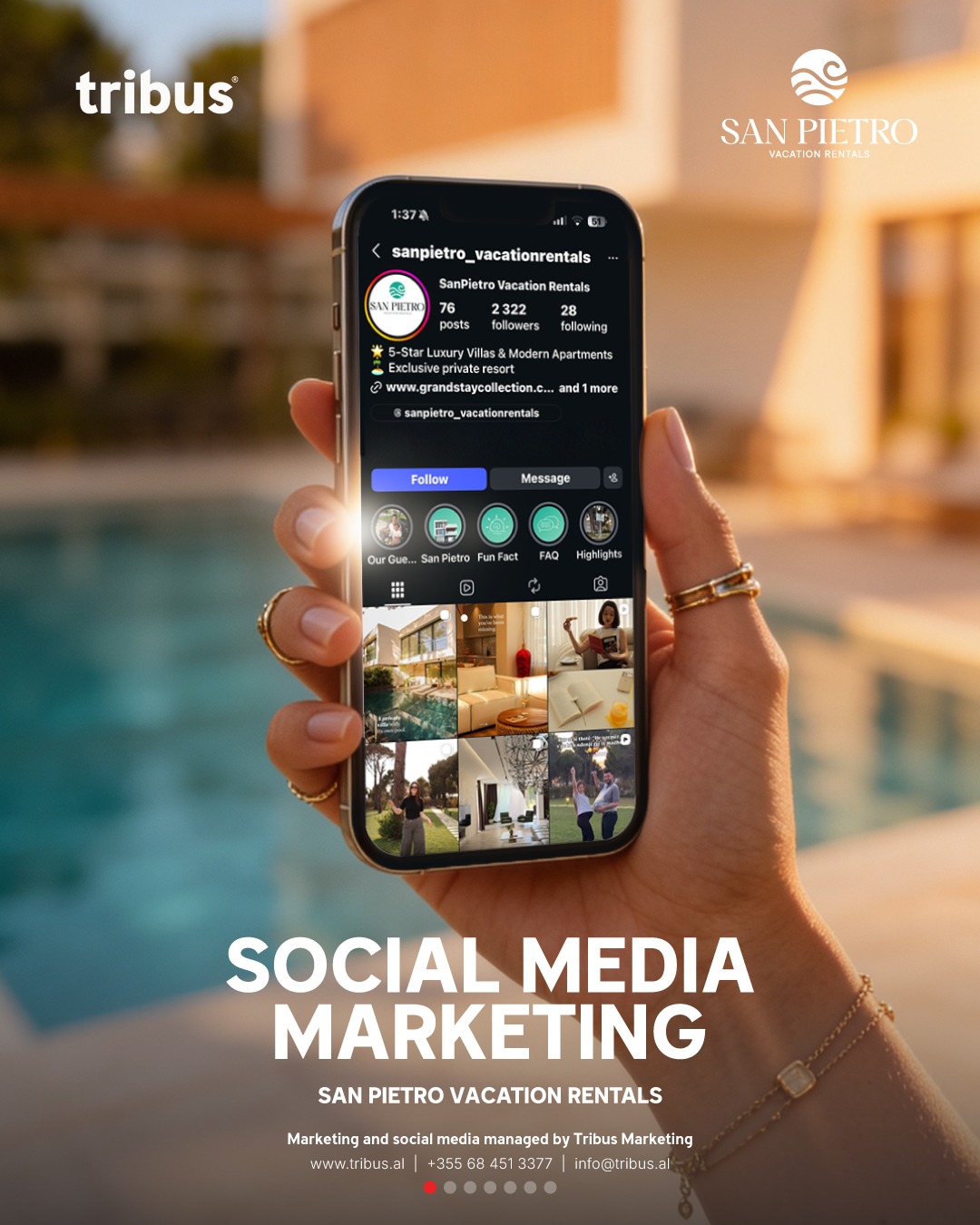 Tribus Marketing Facebook ad: Në një nga resortet më të kërkuara në…