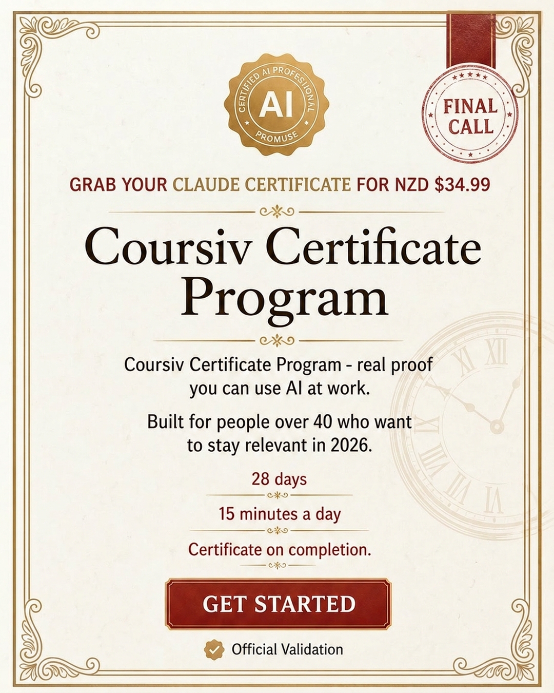 AI Simplified Facebook ad