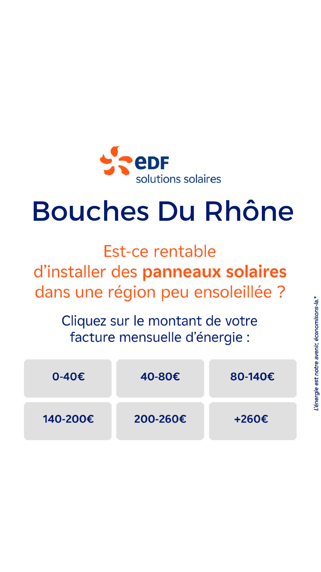 Mes offres EDF solutions solaires Facebook ad