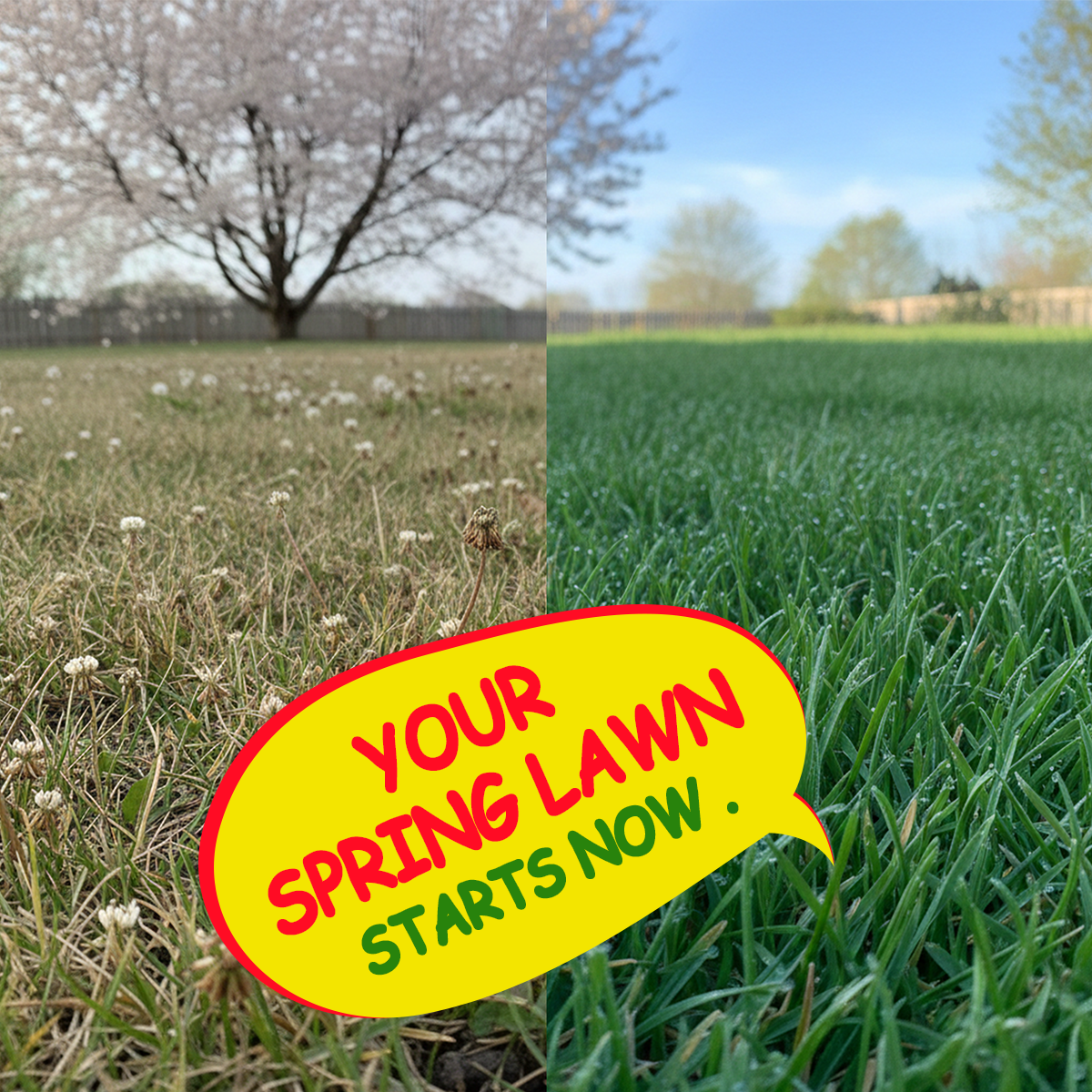 Huskey Turf Solutions Facebook ad: Get Ahead of Weeds Before Spring