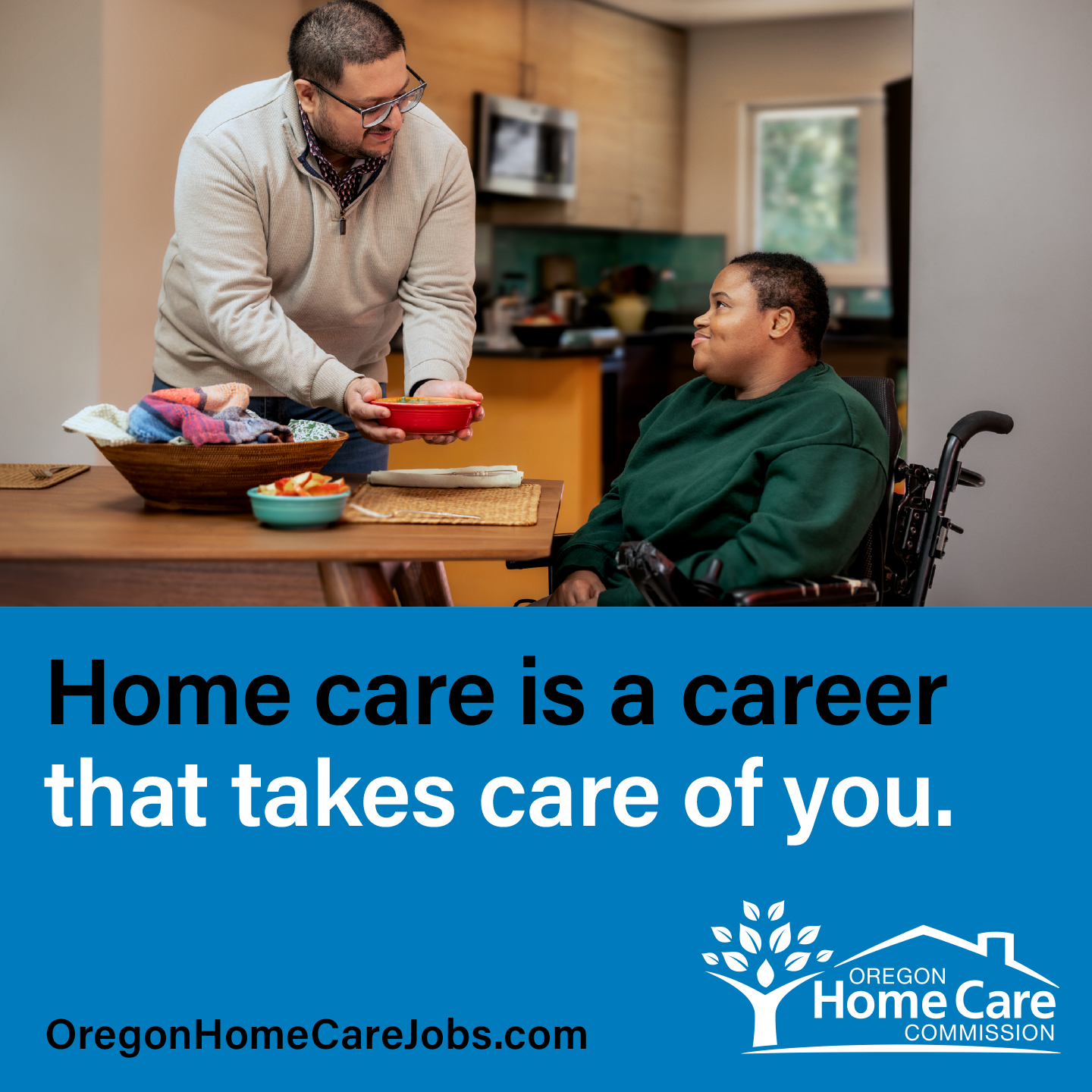 Oregon Home Care Commission Facebook ad