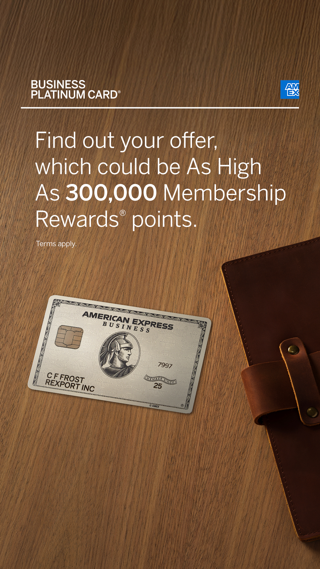 American Express Business Facebook ad