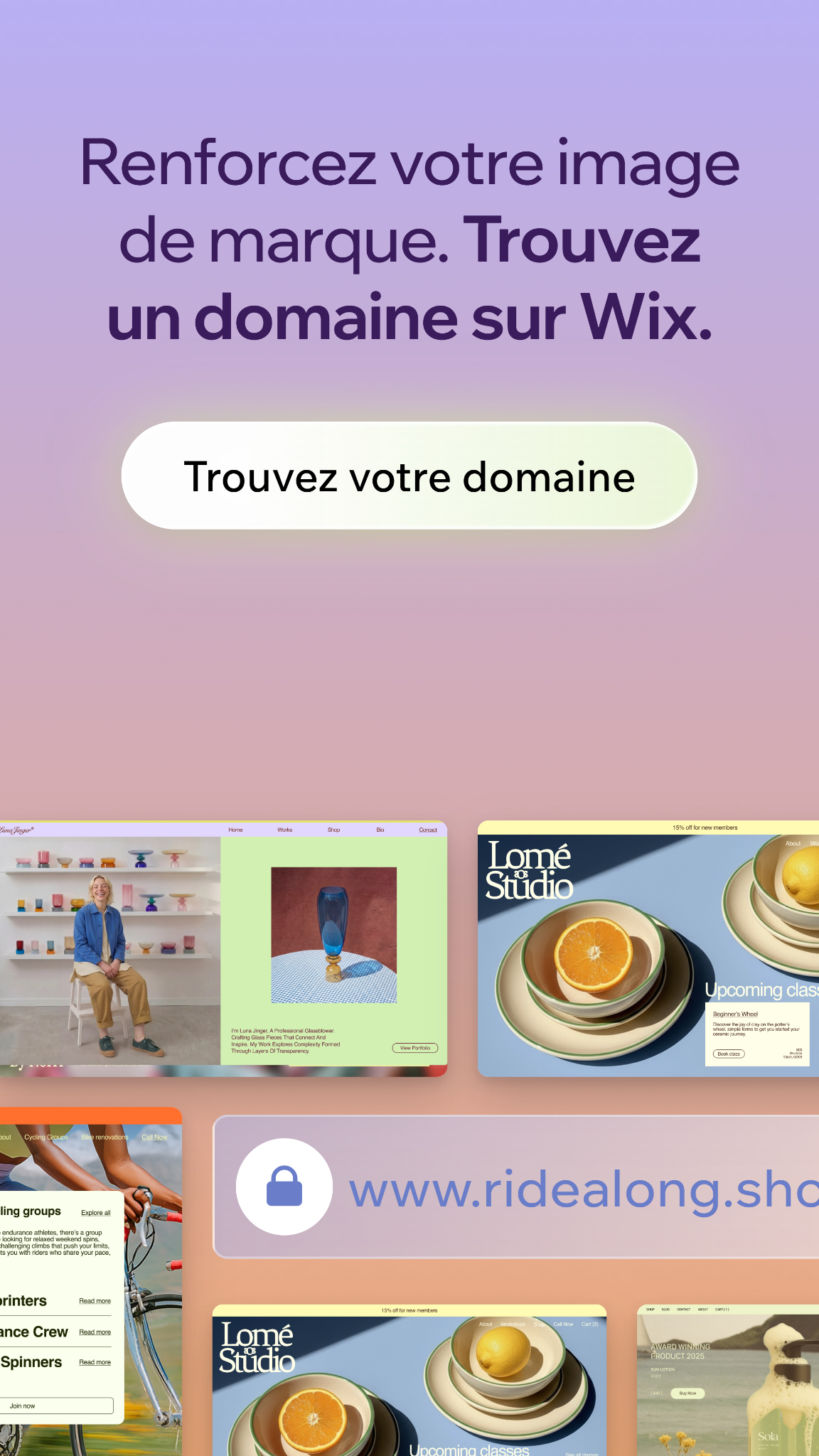 Wix Facebook ad