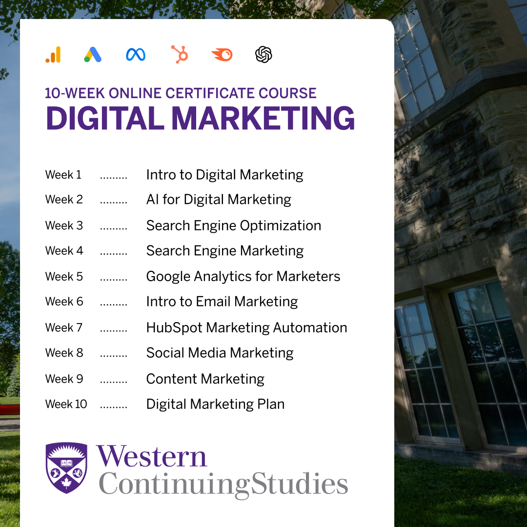 Western Continuing Studies Facebook ad