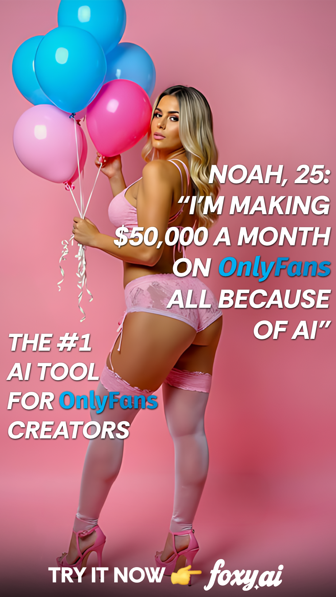 Foxy AI: Video & Photo Generator Facebook ad from Feb 27, 2026