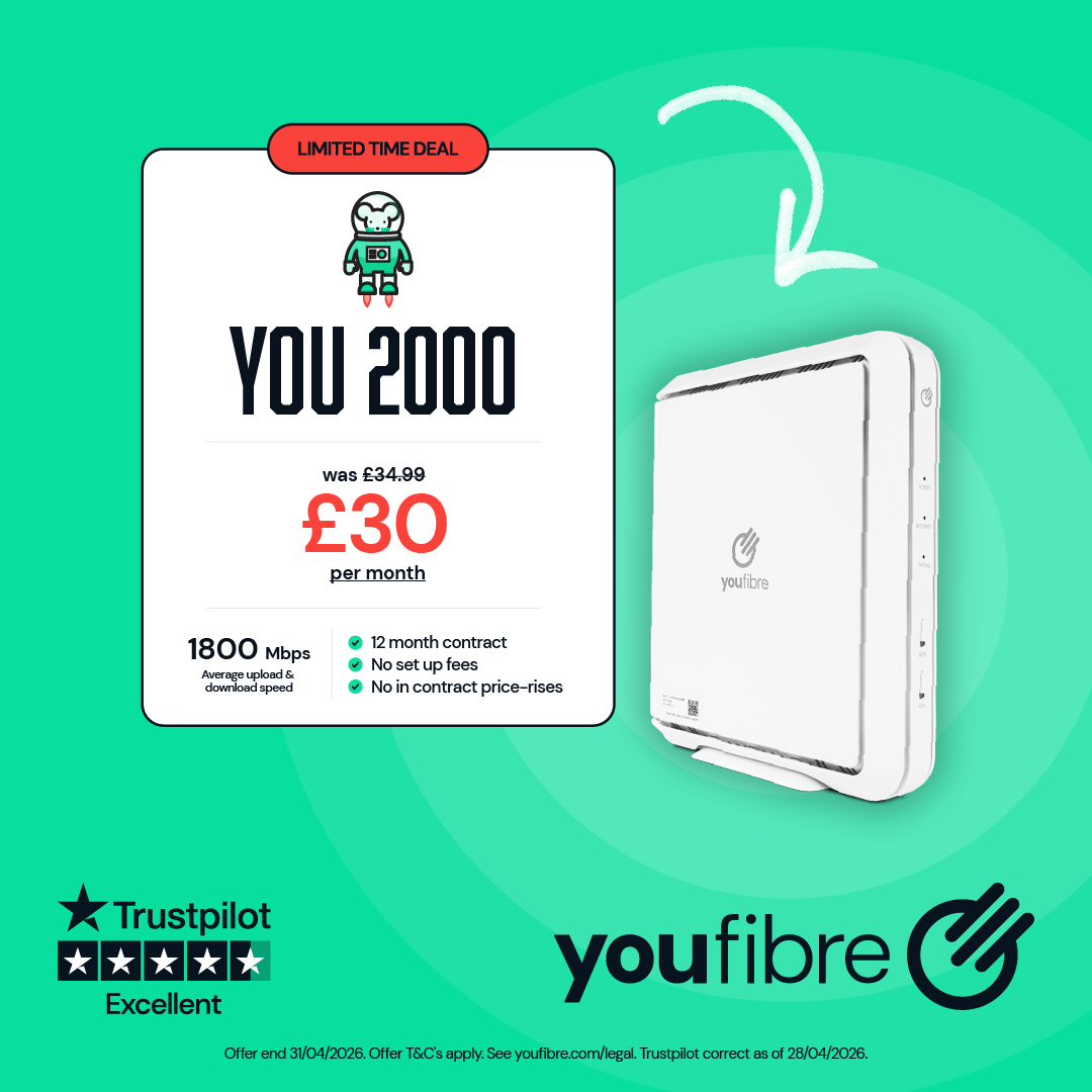 YouFibre Facebook ad