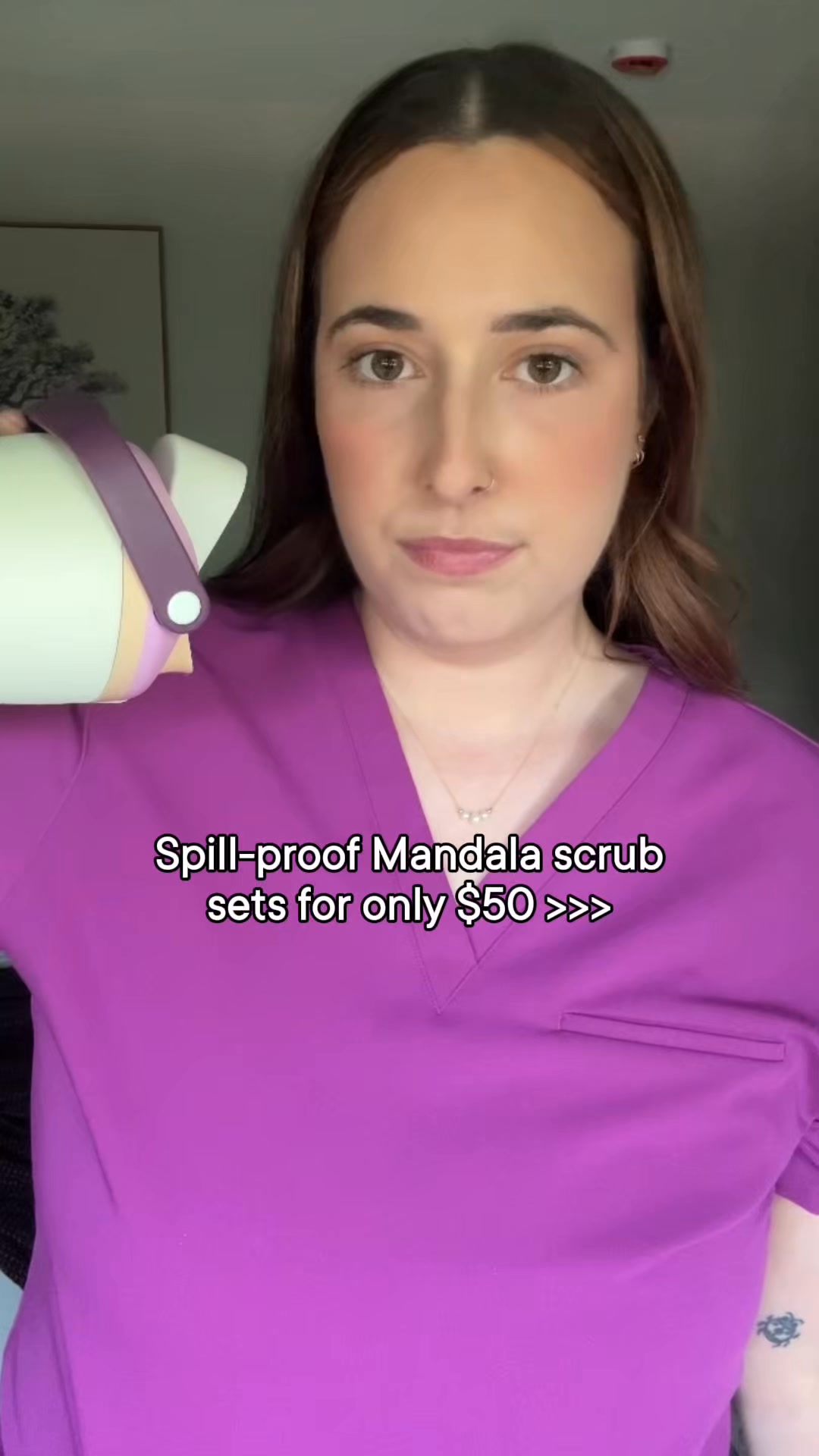 Mandala Scrubs Facebook ad: Scrub Tops for $19.99