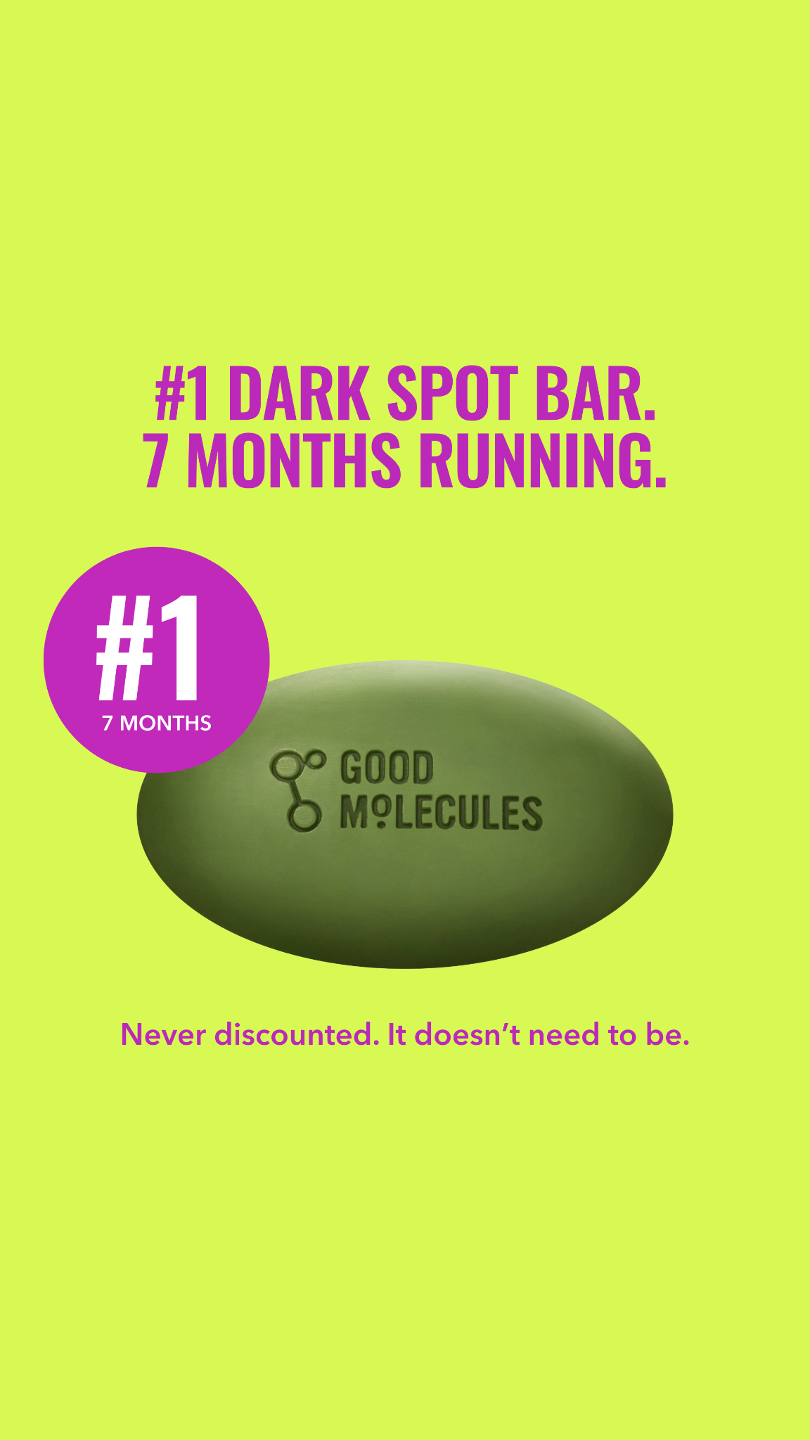 Good Molecules Facebook ad