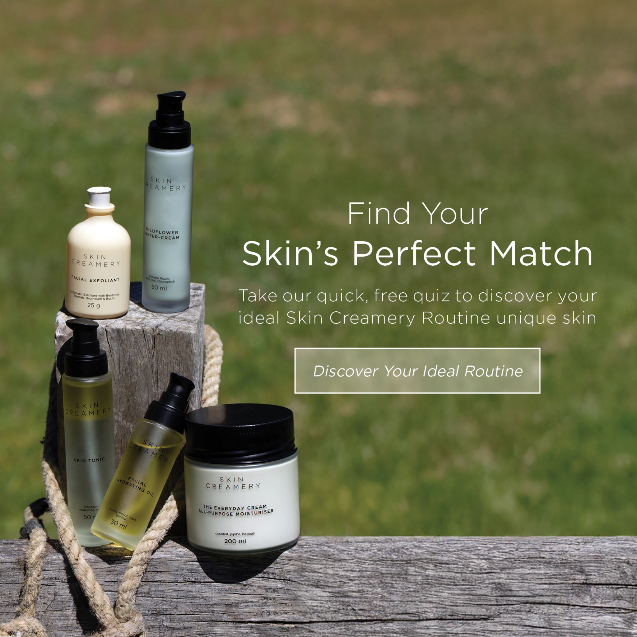 Skin Creamery Facebook ad: Your Personalised Routine in Minutes