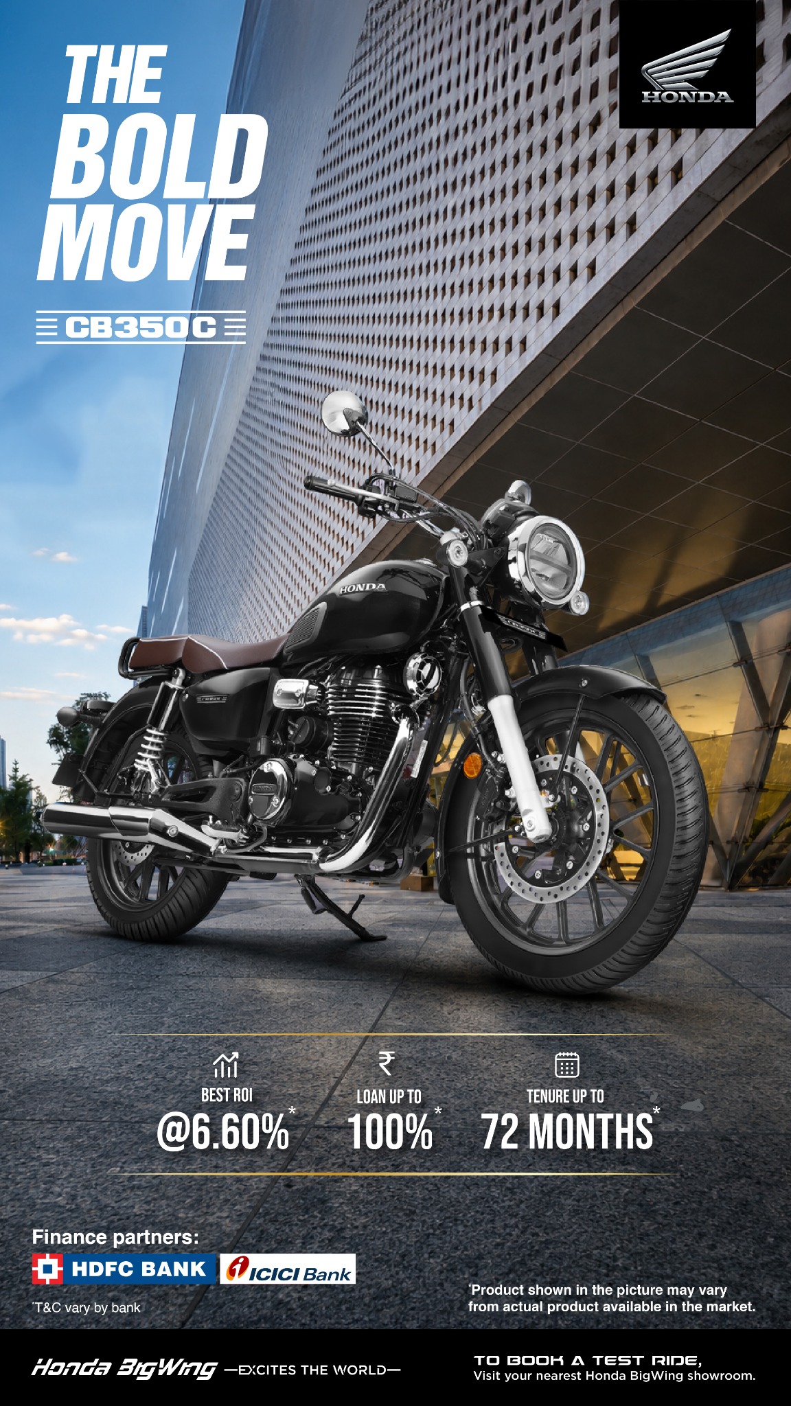 Honda BigWing India Facebook ad