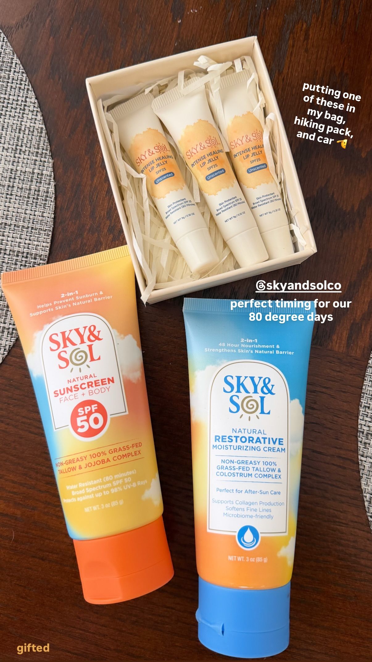 Sky&sol Facebook ad