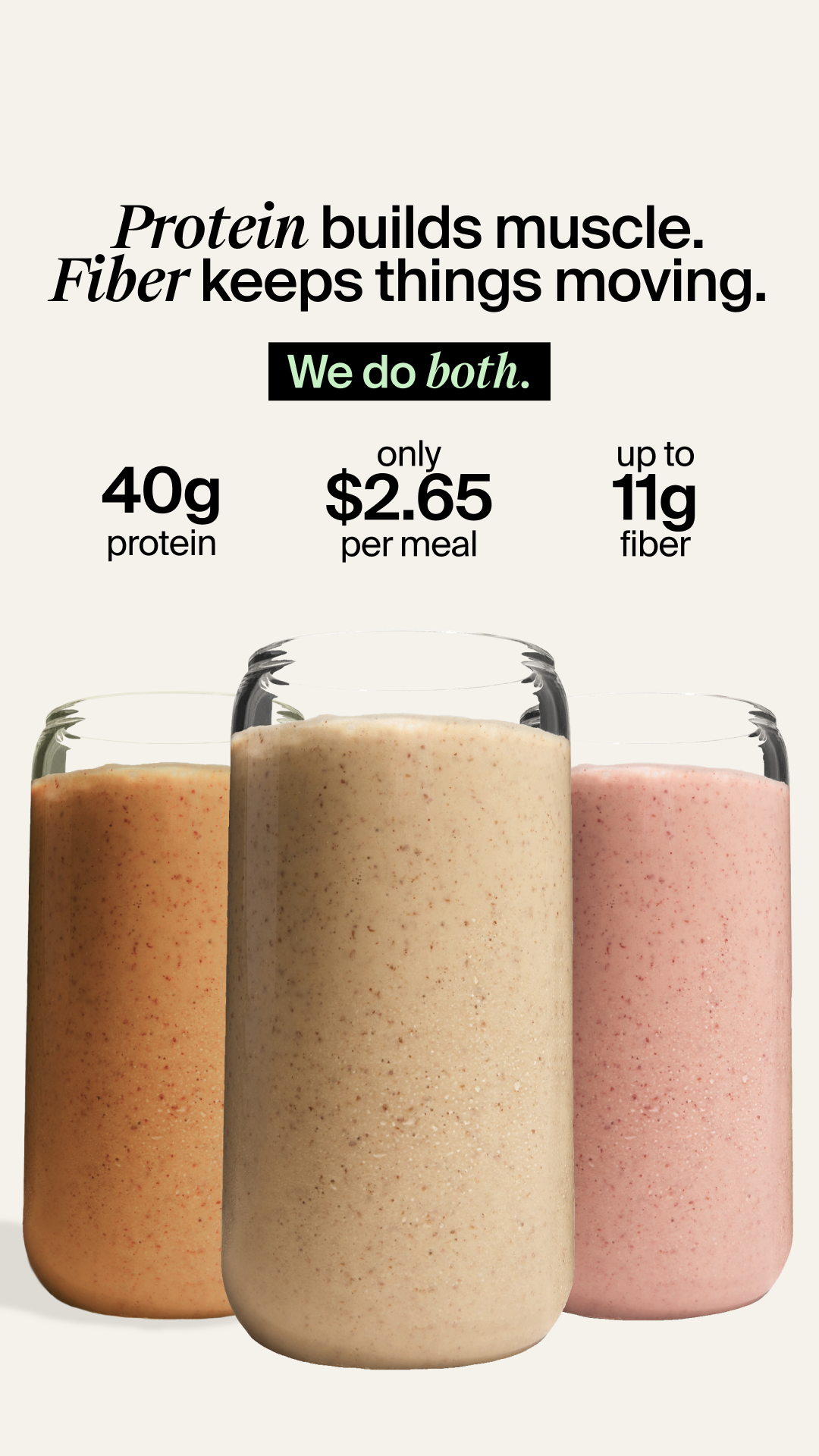 Huel Facebook ad