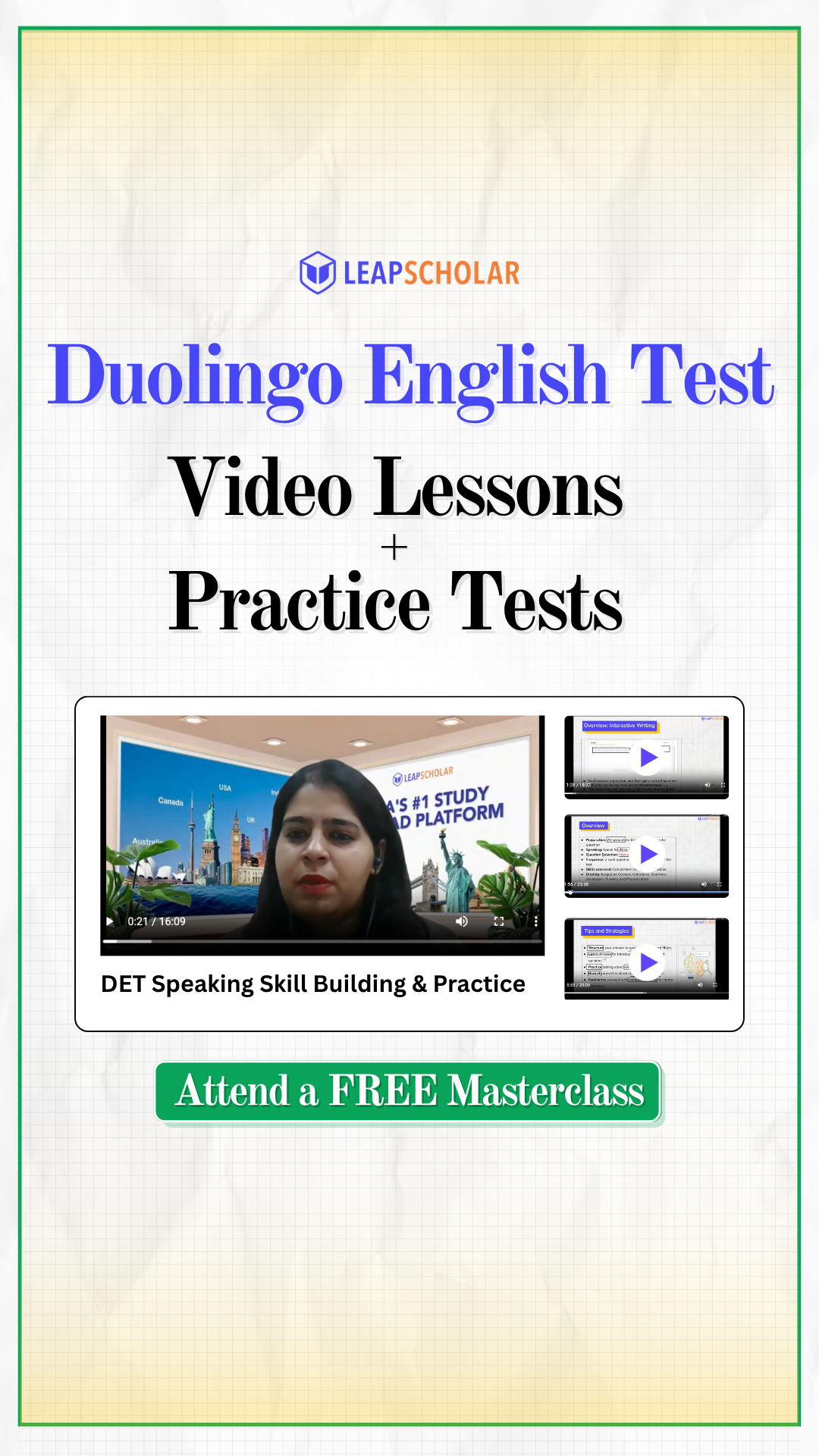Leap IELTS Facebook ad