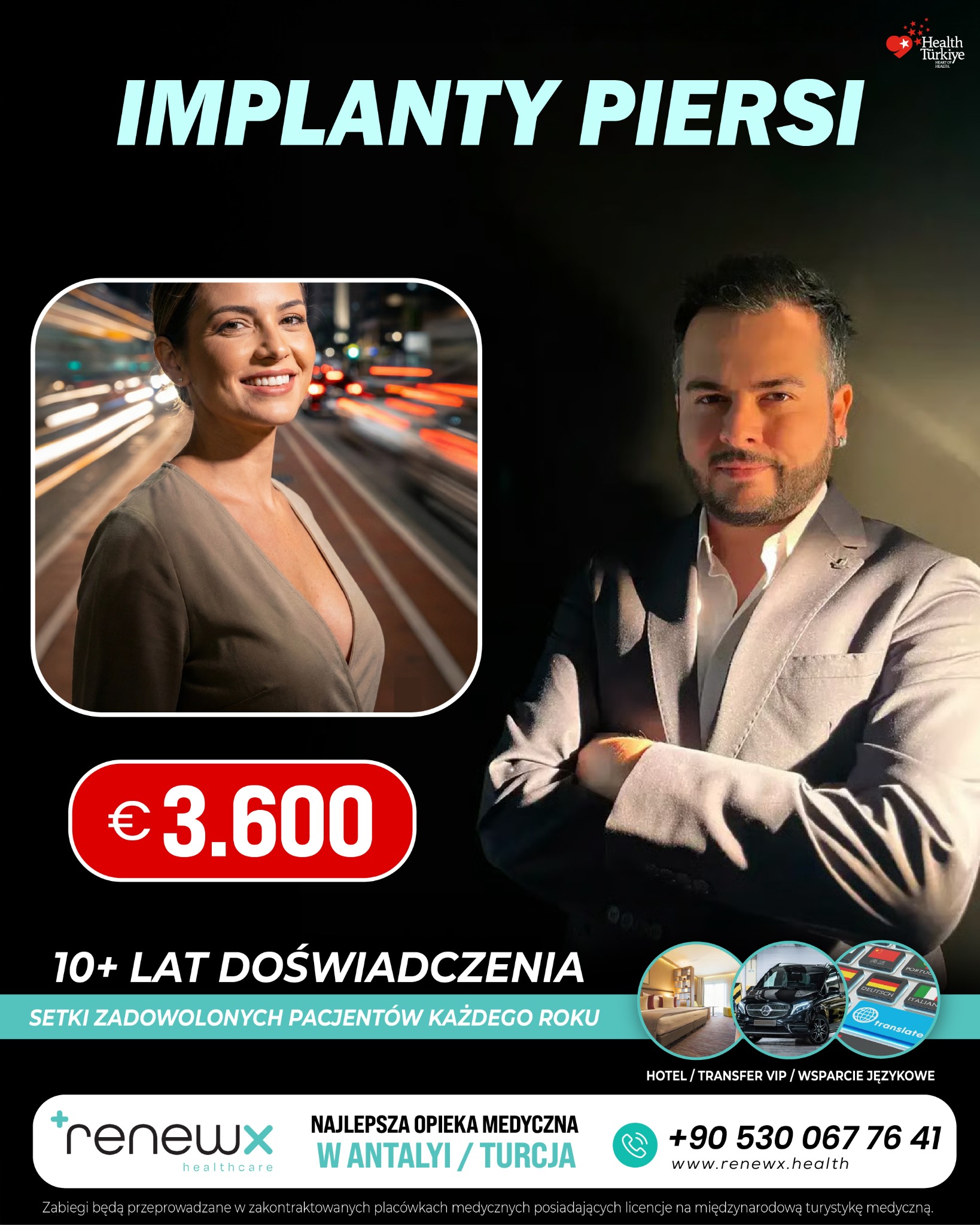 RenewX Health Facebook ad: Najlepsze Usługi Medyczne Turcja / Antalya