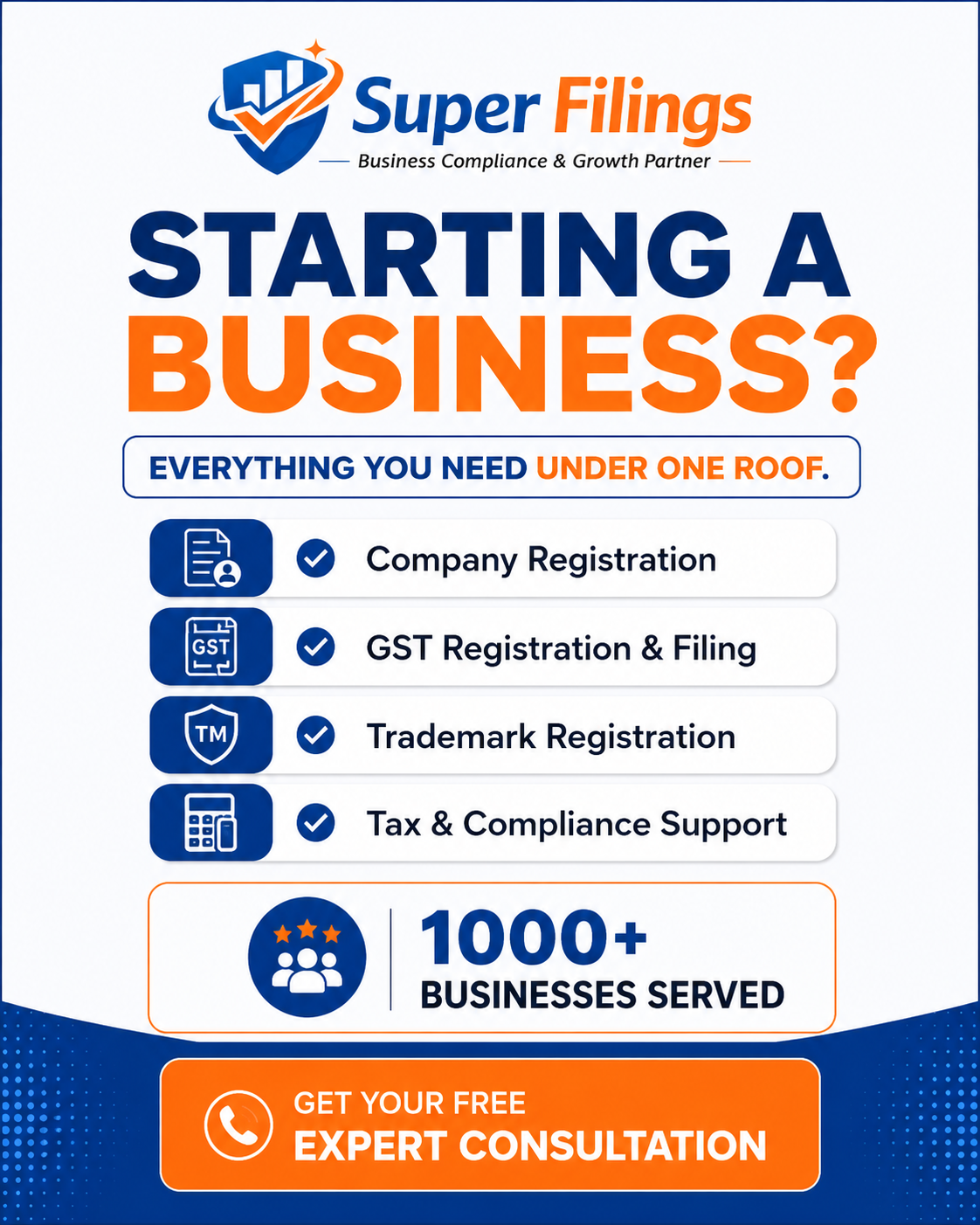 Super Filings- Your Registration & Compliance Partner Facebook ad