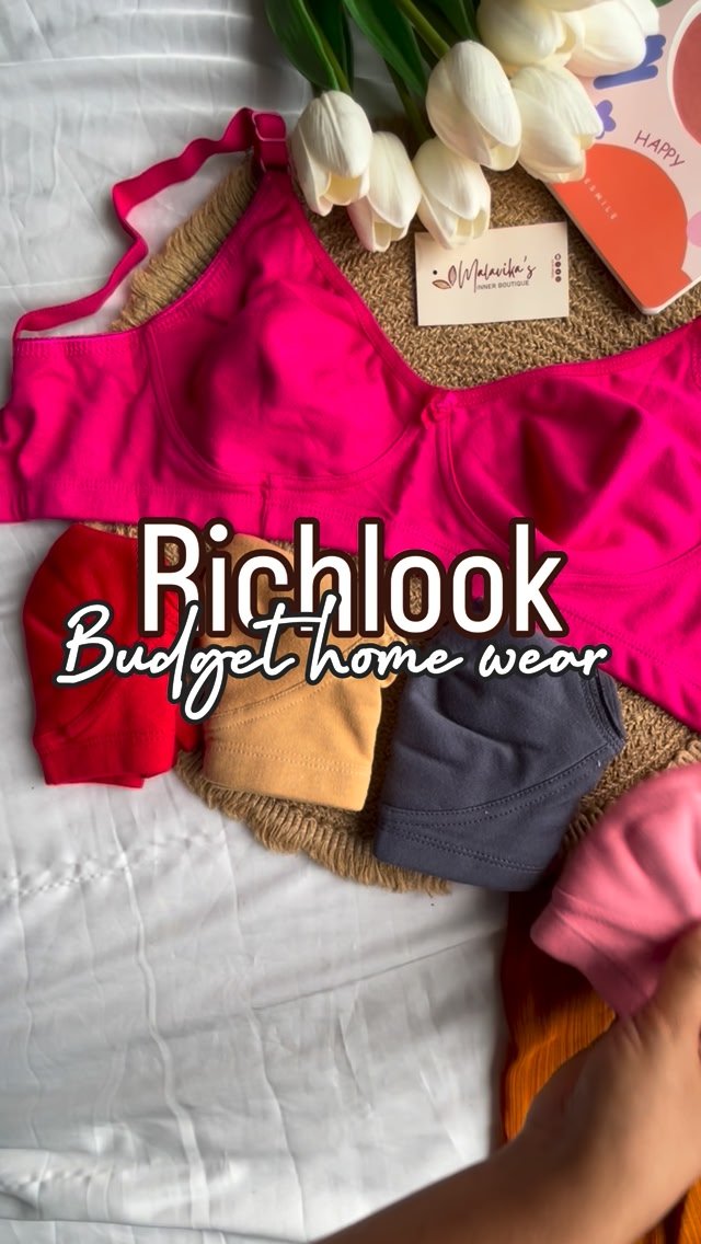 Malavika's Inner Boutique Facebook ad: Richlook Budget Homewear Bra
