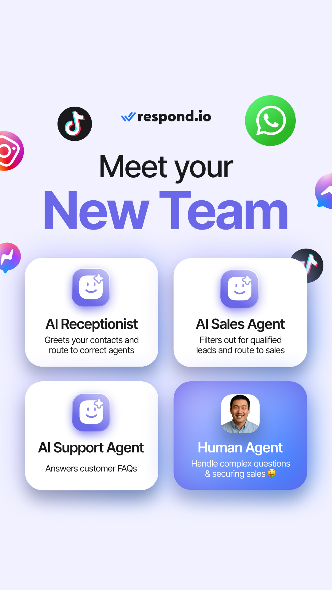 respond.io Facebook ad