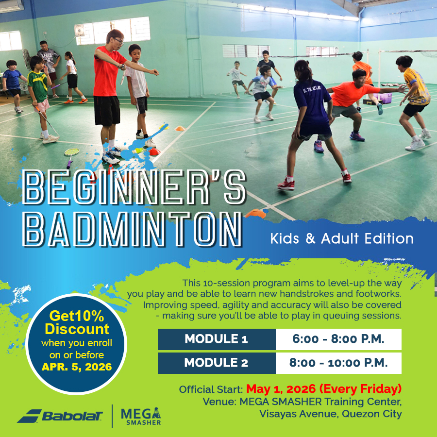 MEGA Smasher Facebook ad: New to badminton or want to level up…