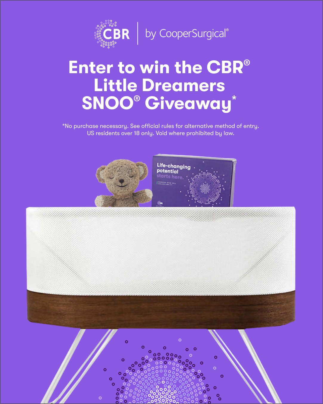 Cord Blood Registry Facebook ad: $5,000 prize package