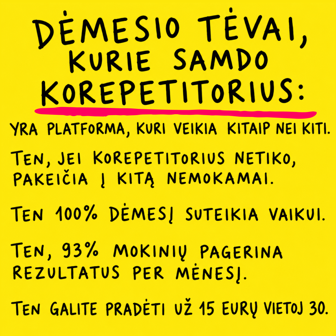 Matematikos korepetitorius Arnas Facebook ad: Išankstinė registracija