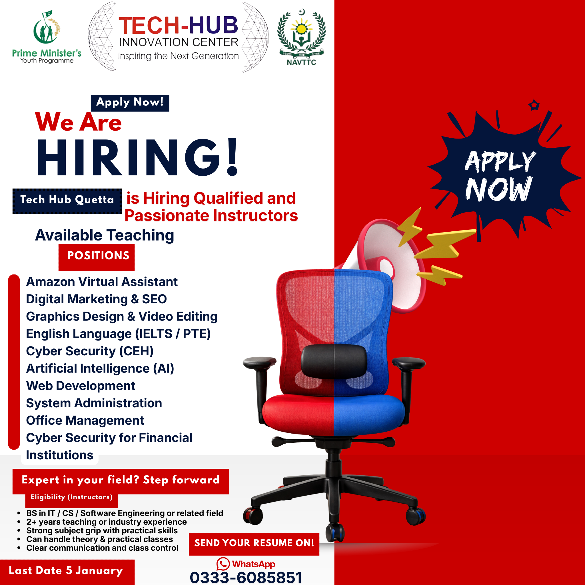 Tech-Hub Quetta Facebook ad: Join Tech Hub Quetta