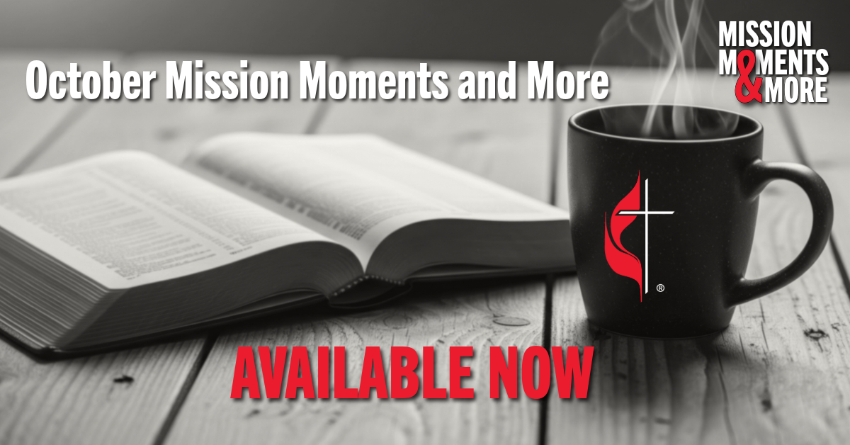 The United Methodist Church Facebook ad: October Mission Moments and More are now available