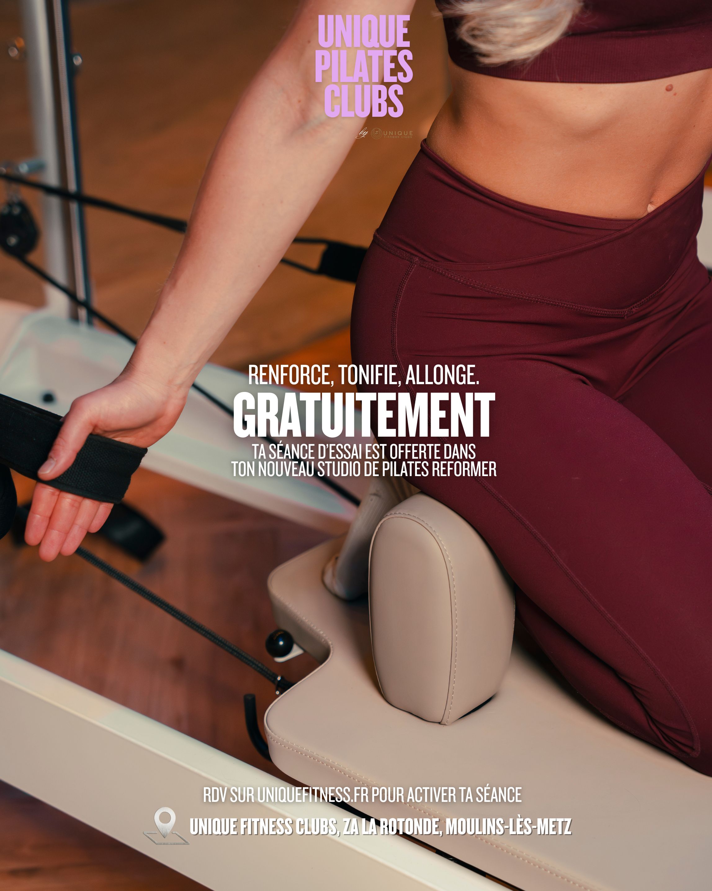 Uniques Pilates Clubs Facebook ad