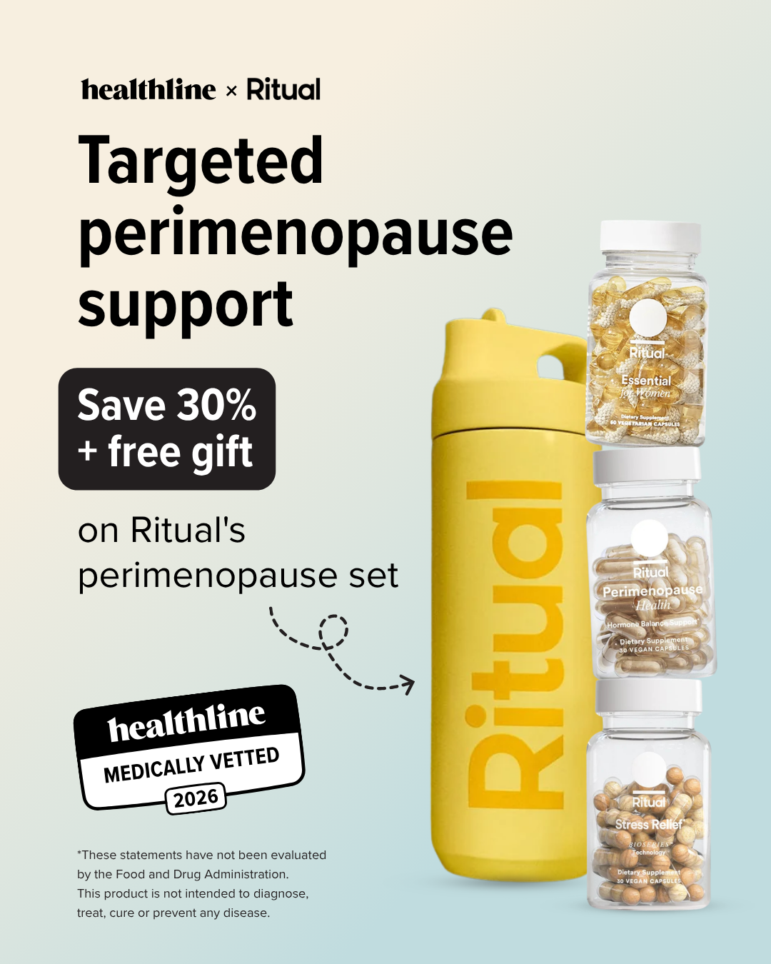 Healthline Facebook ad: Try Ritual perimenopause care