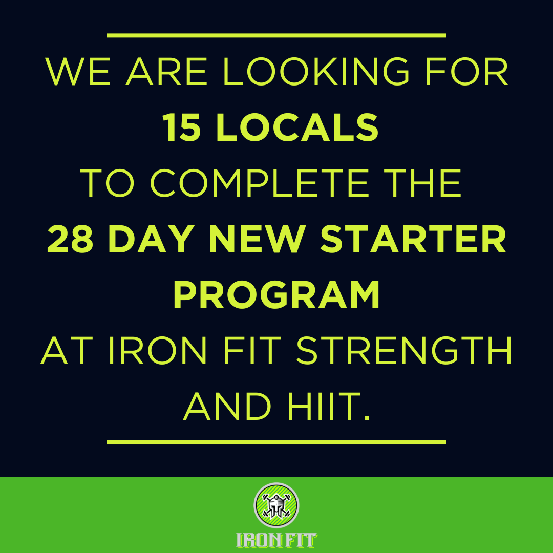 Iron Fit Strength & HIIT Facebook ad: [STONE OAK] 28-DAY NEW STARTER PROGRAM