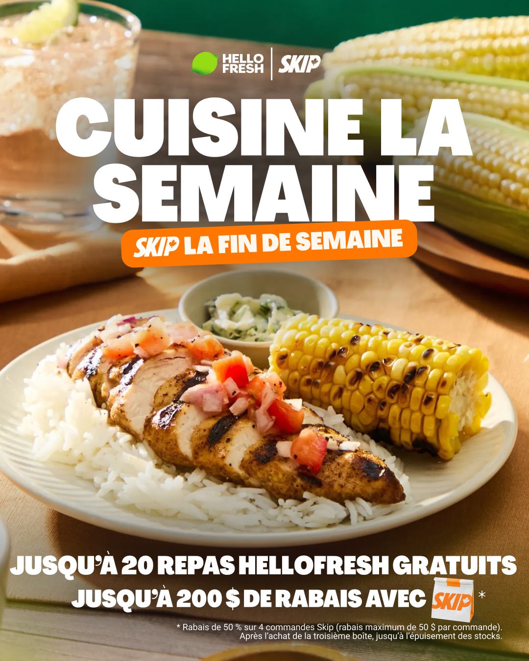 HelloFresh Facebook ad