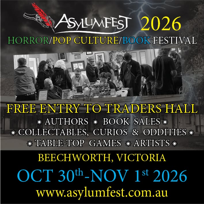 AsylumFest Facebook ad: Asylumfest | Horror Pop Culture Festival | Beechworth
