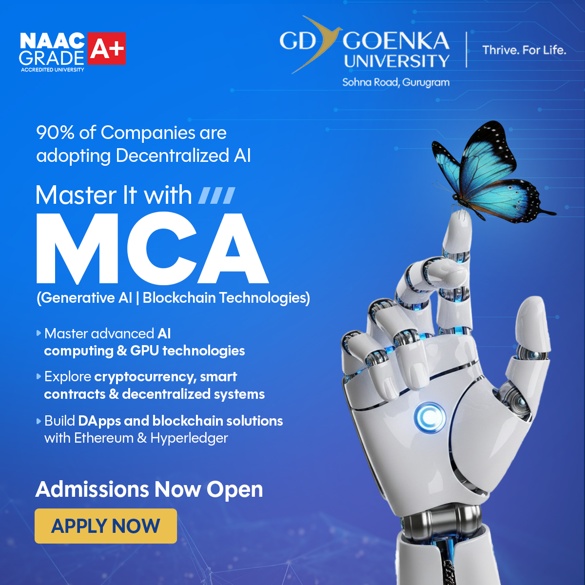 GD Goenka University Facebook ad